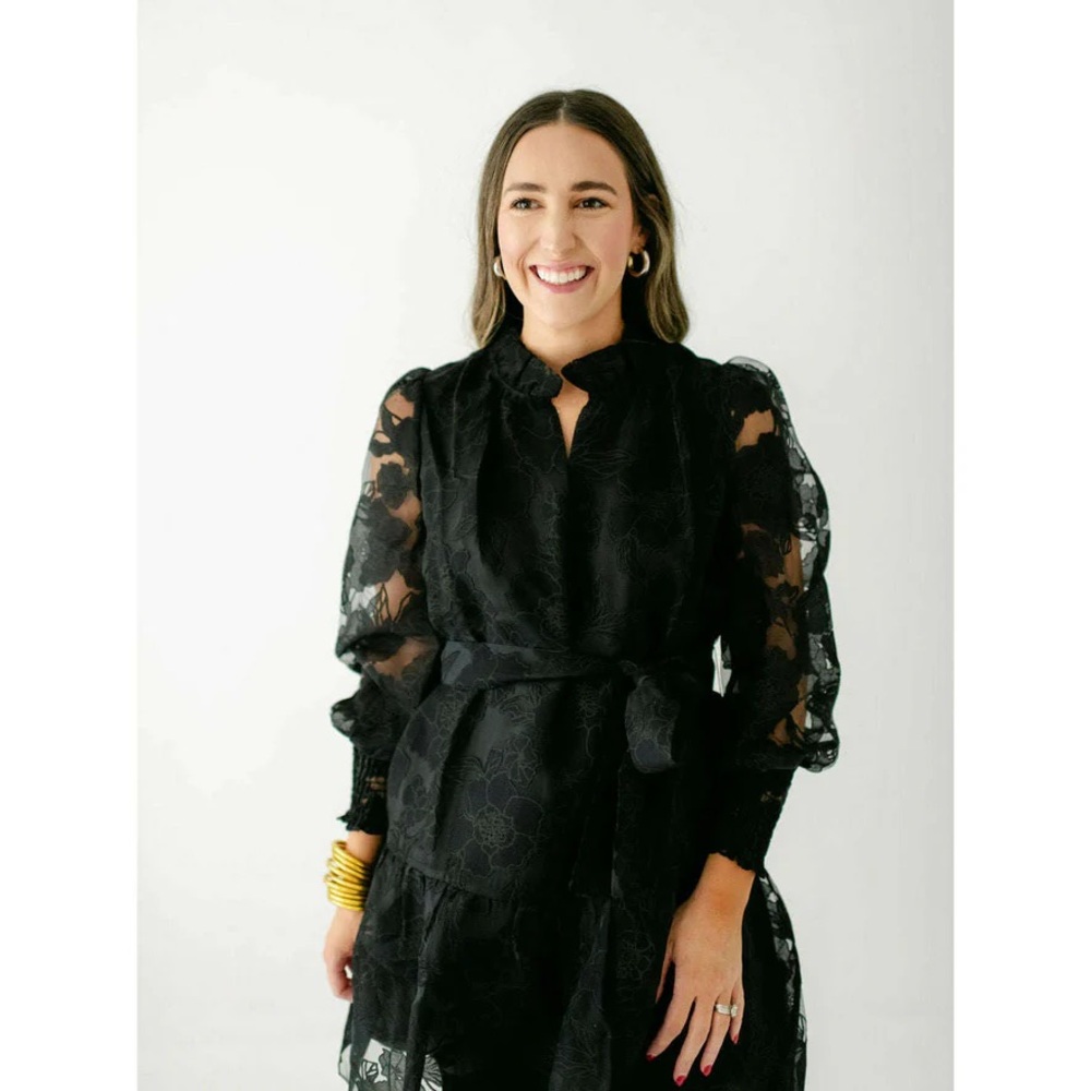 Elegant Black Lace Dress